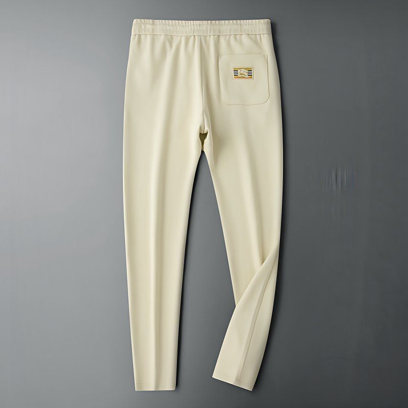 Men’s Textured Jogger Pants – Slim Fit Casual Sportswear Track Pants with Pockets (Black, Gray & Off-White)