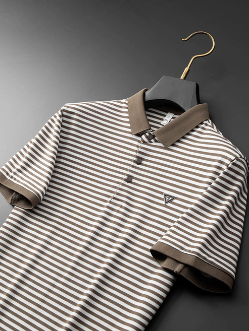 Striped Polo T-Shirt – Smart Casual Essential
