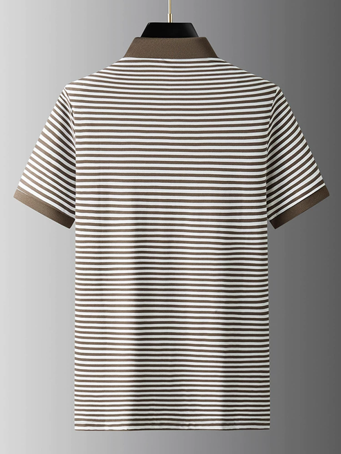 Striped Polo T-Shirt – Smart Casual Essential