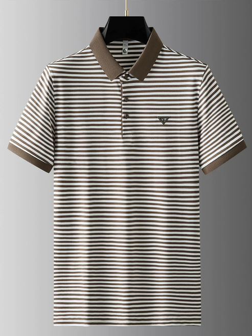 Striped Polo T-Shirt – Smart Casual Essential