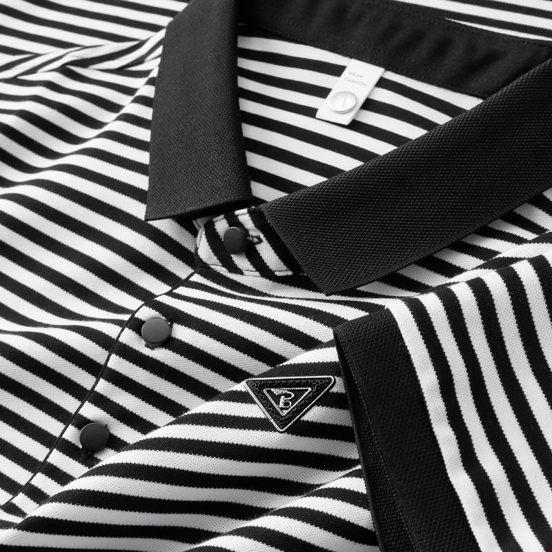 Striped Polo T-Shirt – Smart Casual Essential