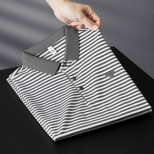 Striped Polo T-Shirt – Smart Casual Essential