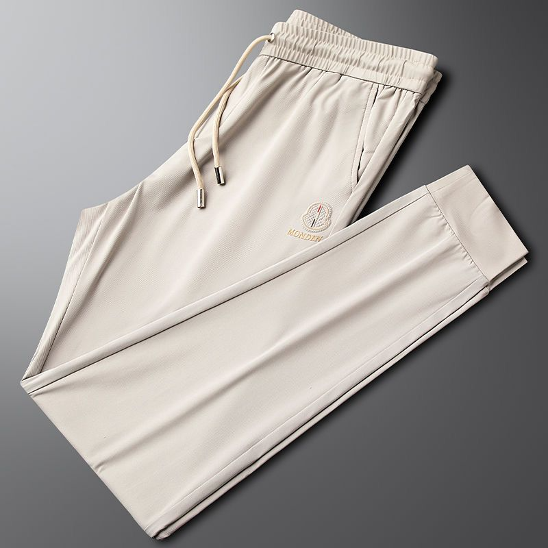 Men’s Slim Fit Jogger Pants – Lightweight Casual Track Pants with Pockets (Blue & Beige)