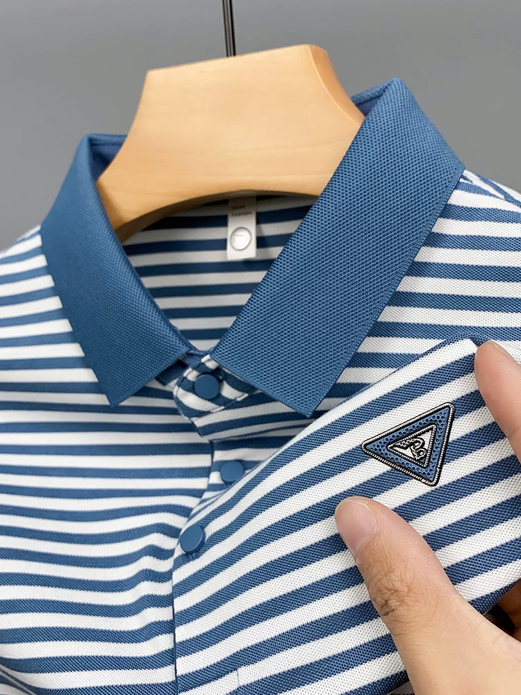 Striped Polo T-Shirt – Smart Casual Essential