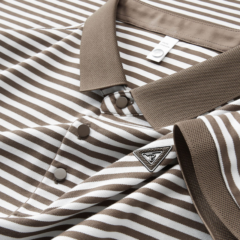 Striped Polo T-Shirt – Smart Casual Essential