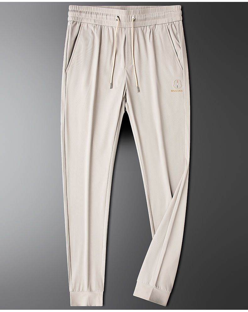 Men’s Slim Fit Jogger Pants – Lightweight Casual Track Pants with Pockets (Blue & Beige)