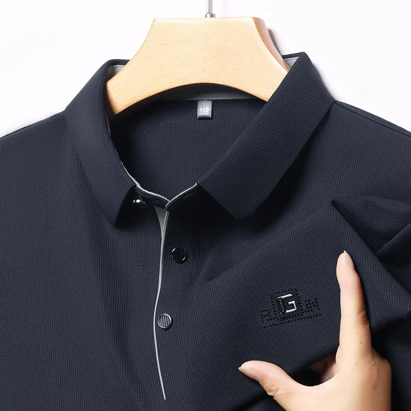 Men’s Premium Textured Buttoned Polo T-Shirt | Astroflik