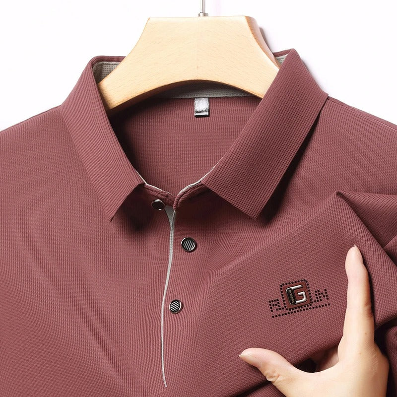 Men’s Premium Textured Buttoned Polo T-Shirt | Astroflik