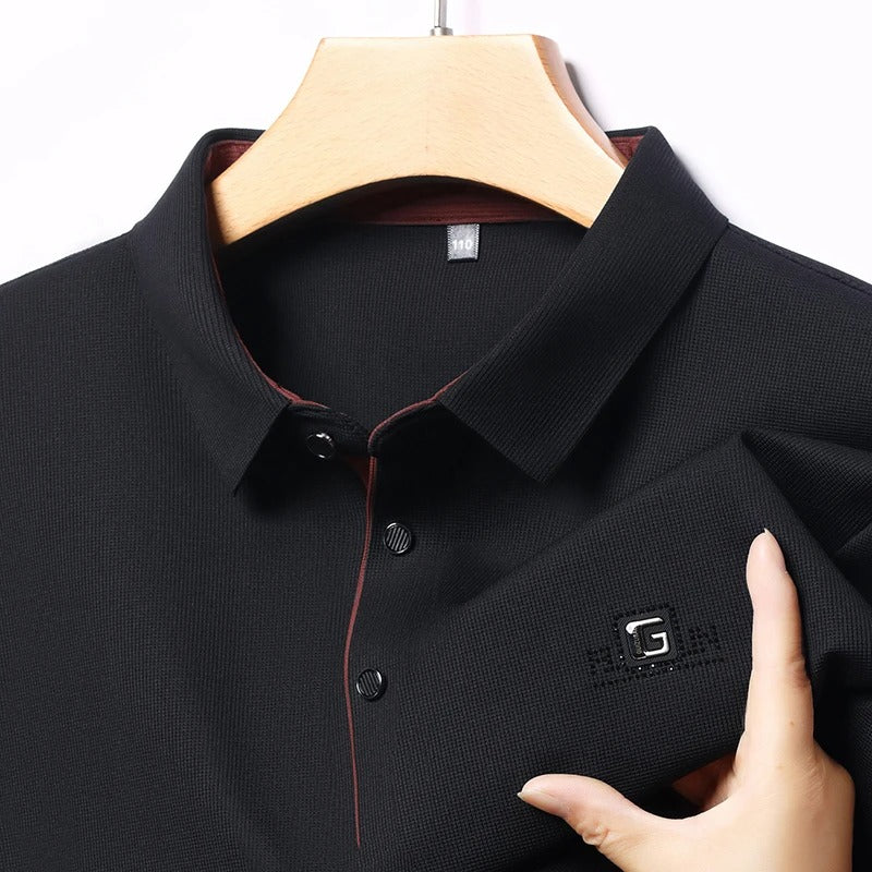 Men’s Premium Textured Buttoned Polo T-Shirt | Astroflik