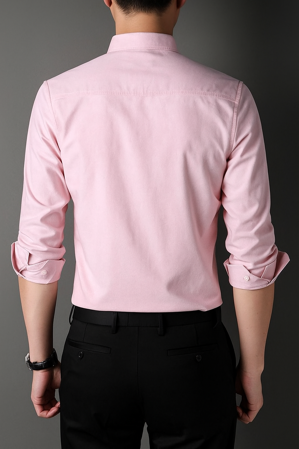 Men’s Slim Fit Ralph Lauren Inspired Embroidered Bear Casual Shirt – Lavender Grey, Mint, White, Pink | Astroflik