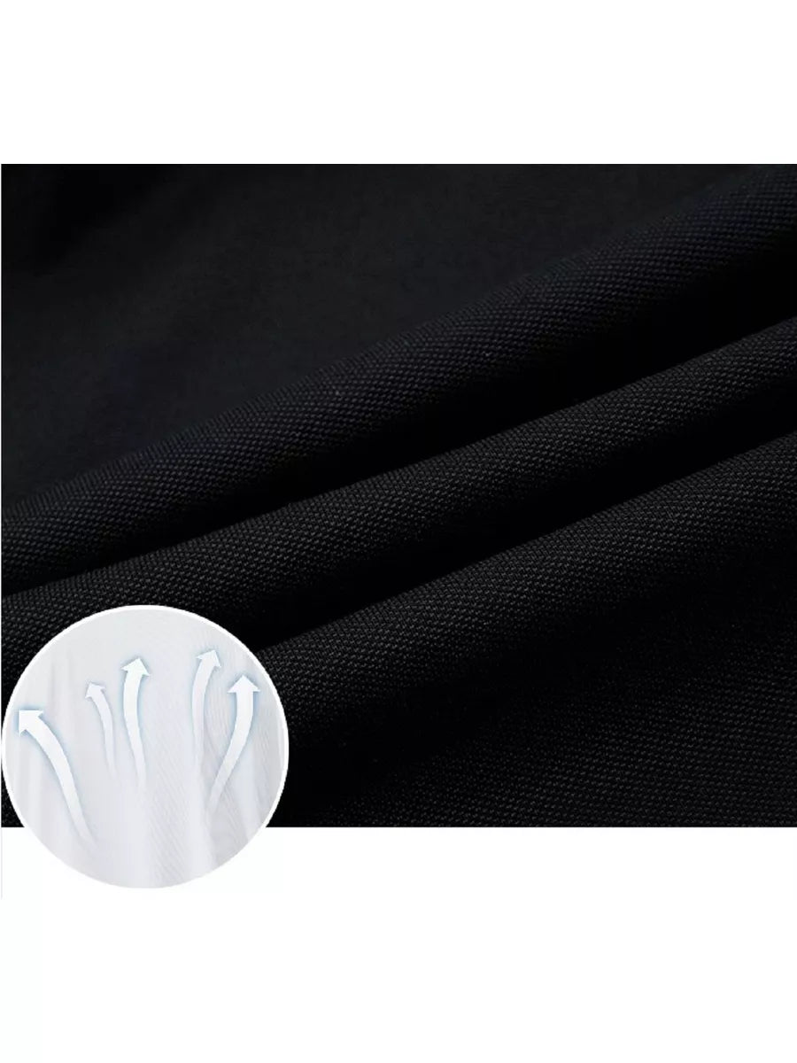Men’s Polo T-Shirt with White & Tan Collar Trim