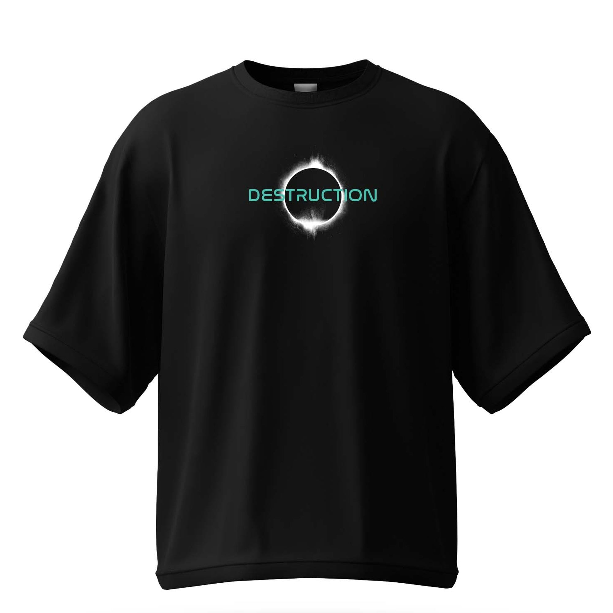 Space Explorer Tee: Cosmic Black with Rocket Artwork