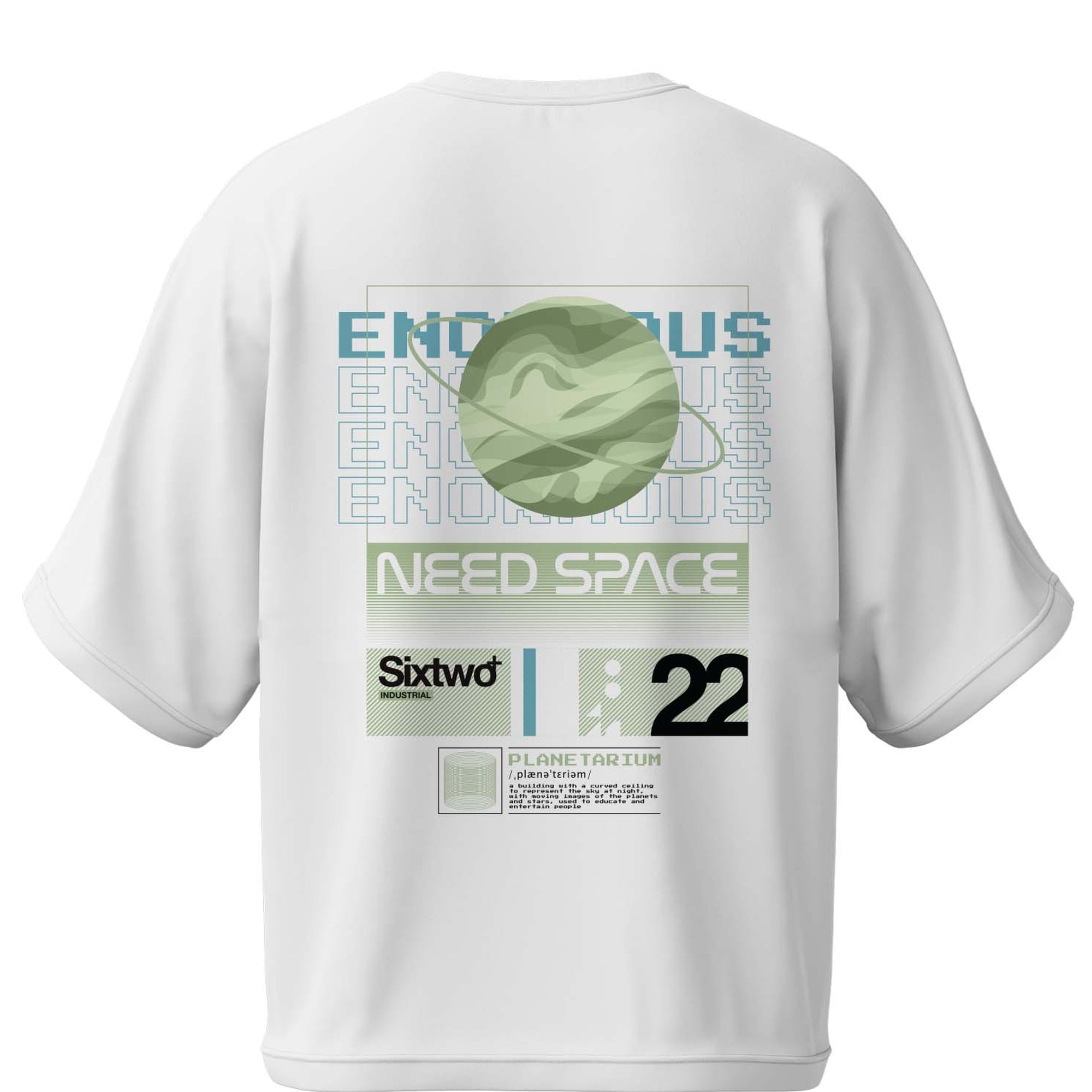 Oversize T-Shirt with Whispers Space Design