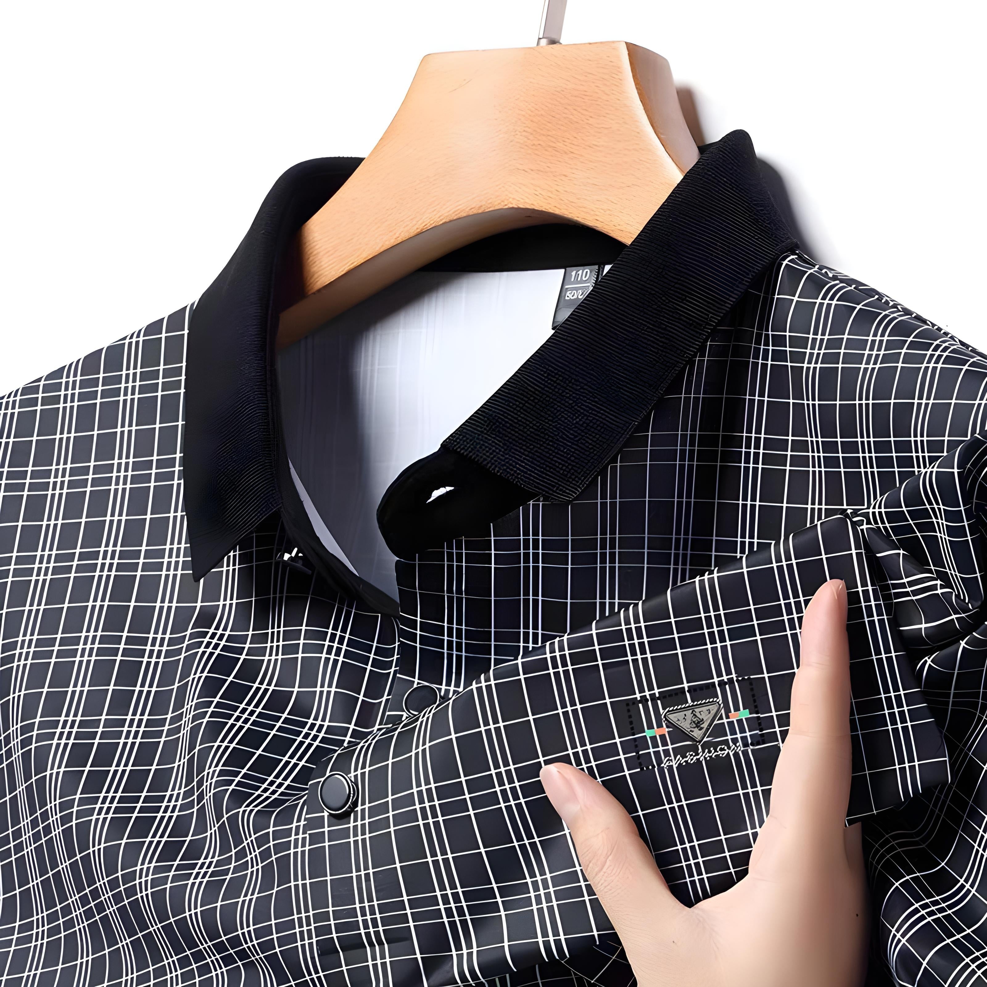 Astroflik Checkered Polo T-Shirt for Men – Premium Casual Wear